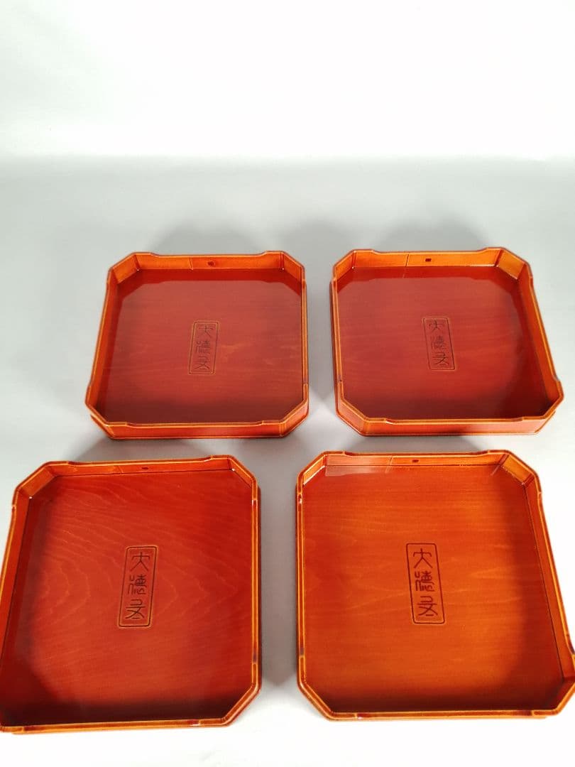 【茶事道具】春慶塗大徳寺重　重箱、弁当箱、主菓子　懐石道具