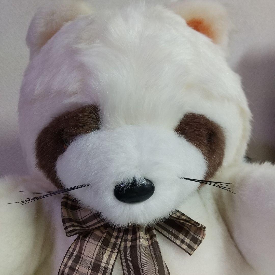 ジョイフルメイト TAKENOK 超特大 アライグマ ぬいぐるみ 白 レトロ