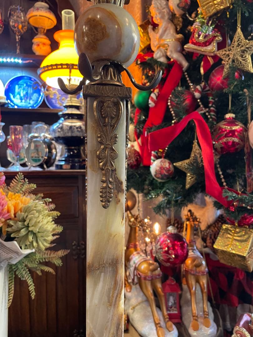 大理石 真鍮　ハンガーラック　コートハンガー