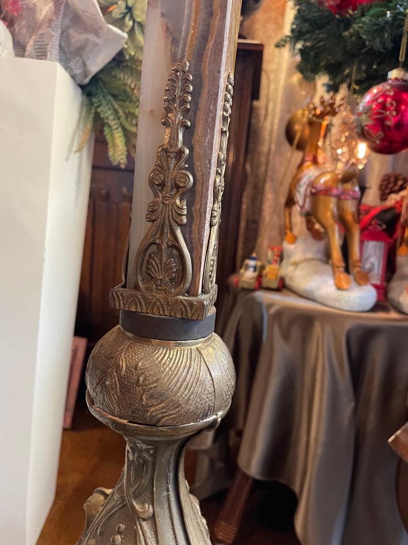 大理石 真鍮　ハンガーラック　コートハンガー