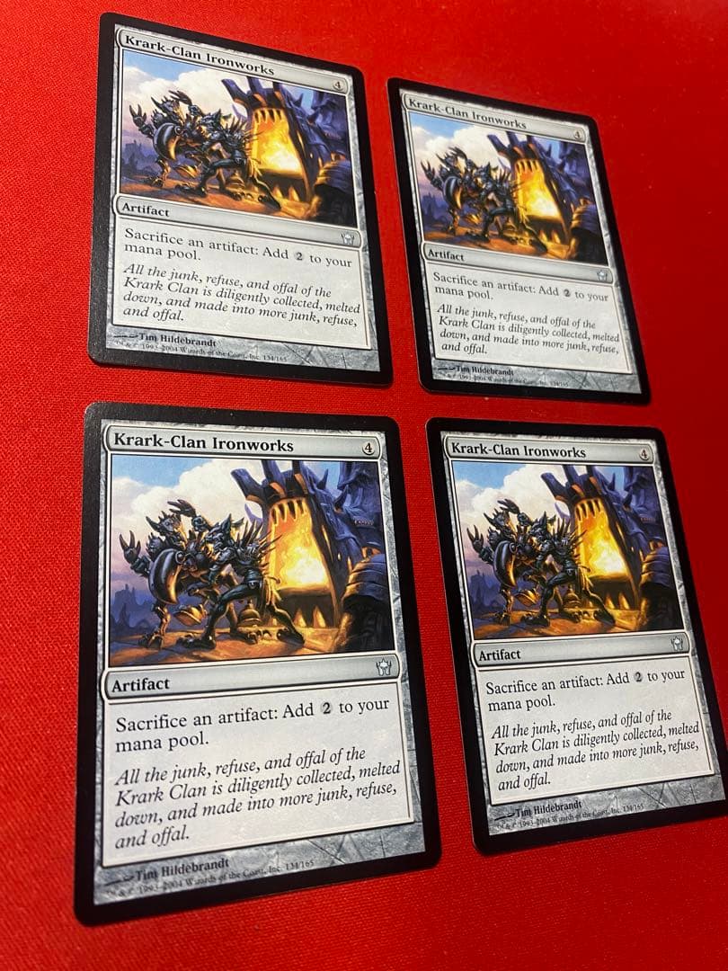 クラーク族の鉄工所　Krark-Clan Ironworks　英語版　4枚