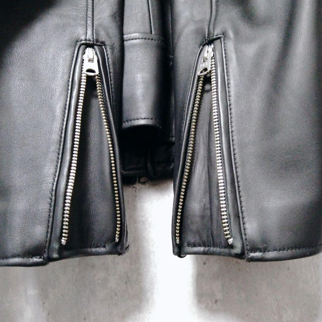 【美品】ユニオンステーション メンズビギ レザージャケット 羊革 Lサイズ