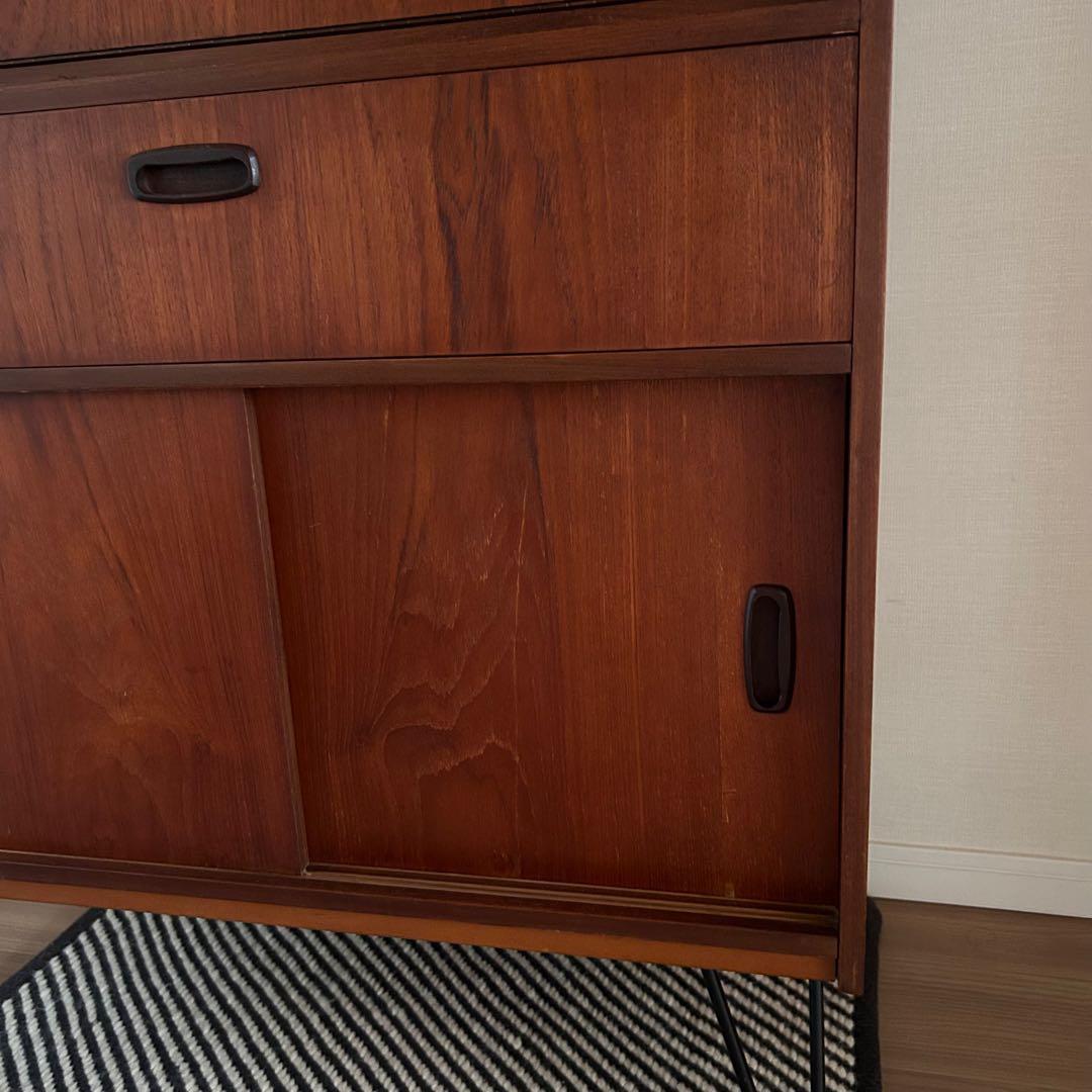 【希少】英国ヴィンテージ チーク材 ライティングビューロー1960s