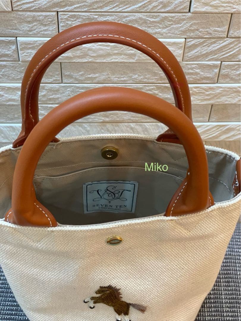 新品未使用★SEVENTEN by MIHO K馬刺繍ミニショルダーバック