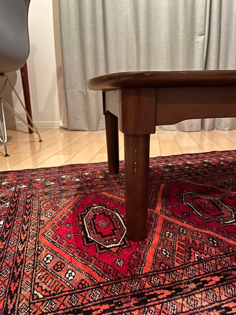 アンティーク ローテーブル チーク材 70年代製