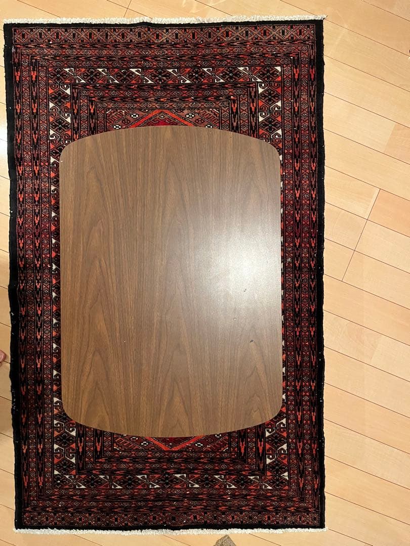 アンティーク ローテーブル チーク材 70年代製