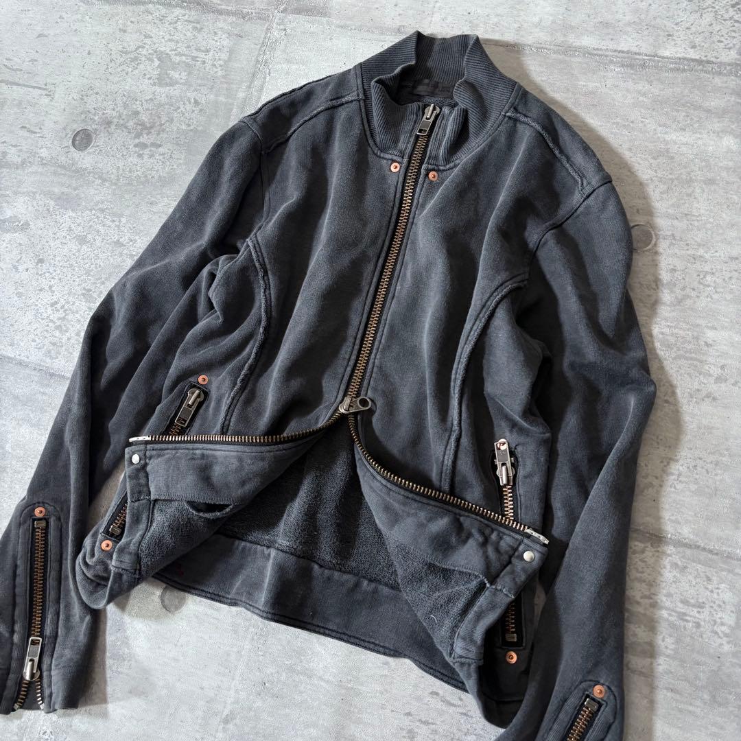 ジャケット・アウター 00s archive sweat riders jacket y2k punk