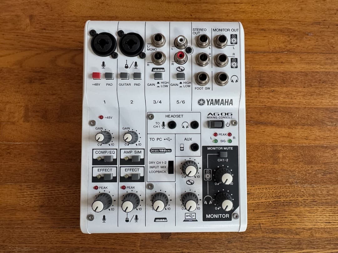 【美品】YAMAHA AG06 ウェブキャスティングミキサー