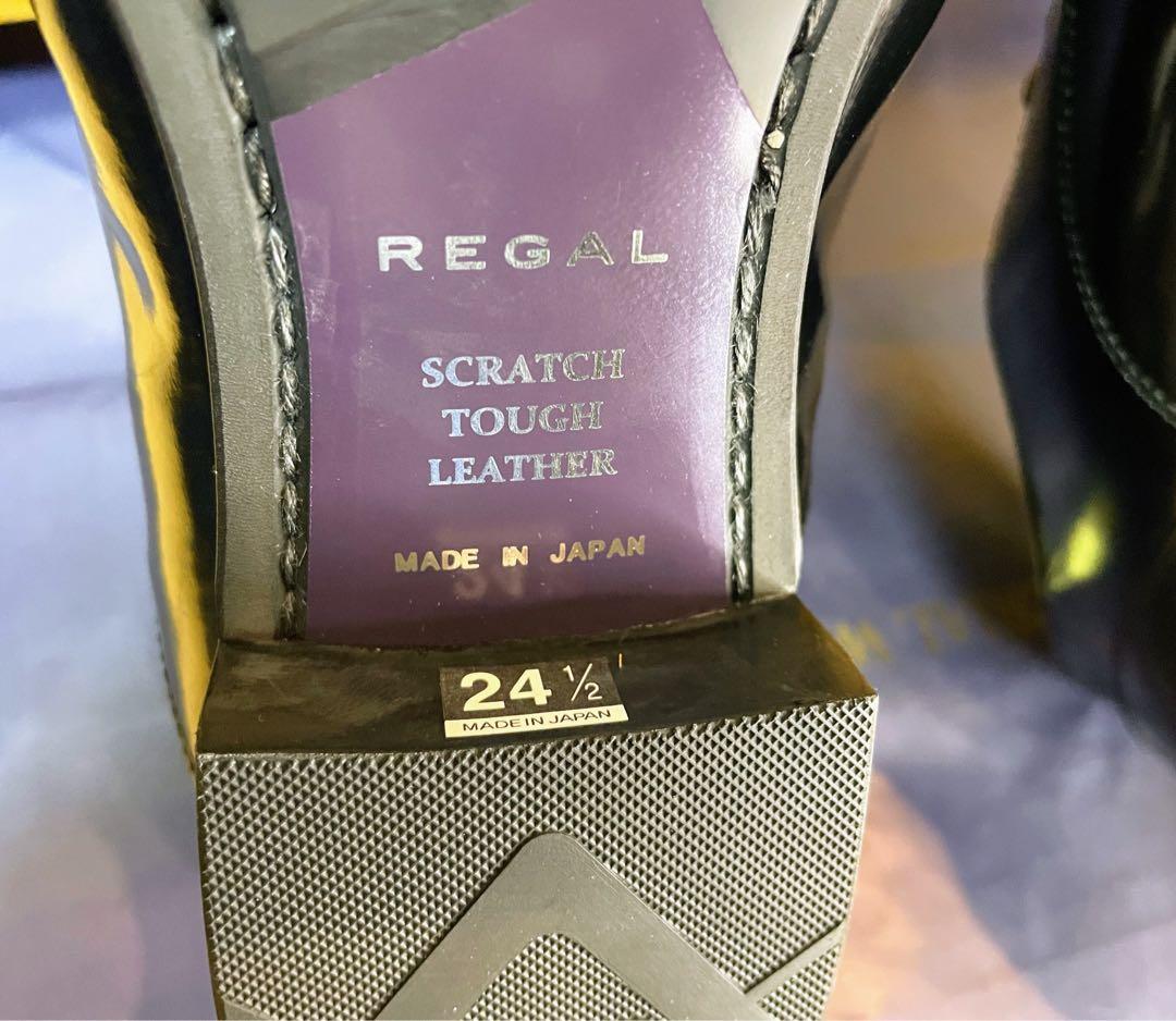 【りーま様】リーガルストレートチップビジネスシューズスクラッチタフレザー24.5