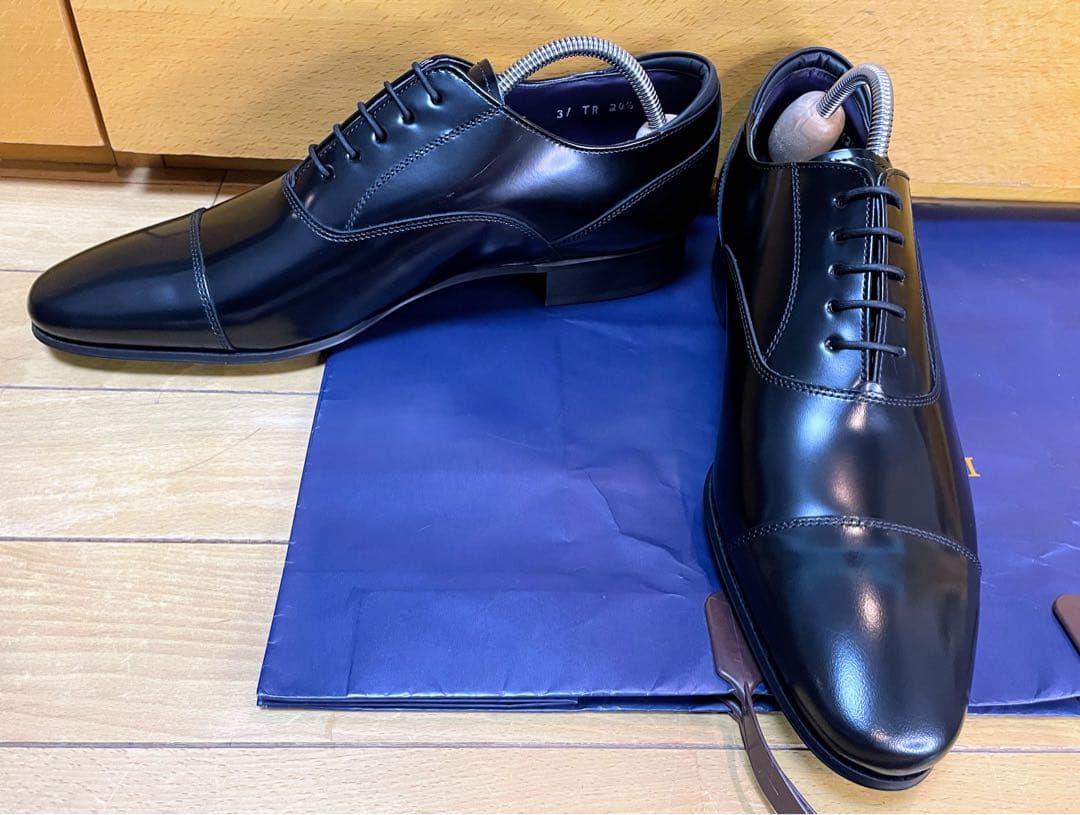 【りーま様】リーガルストレートチップビジネスシューズスクラッチタフレザー24.5