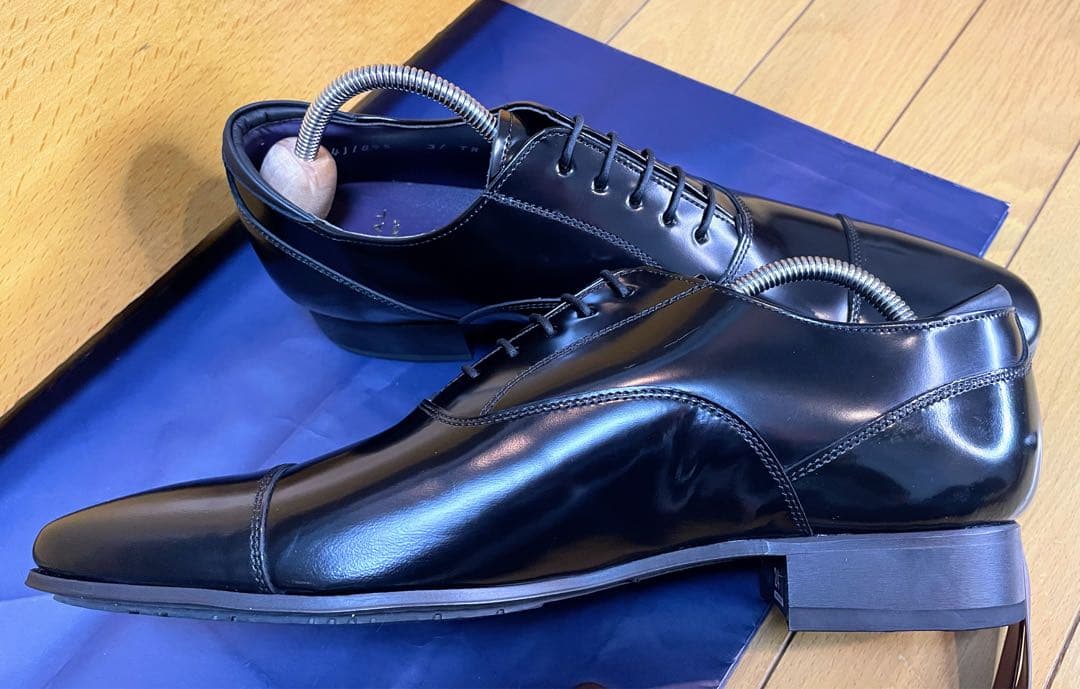 【りーま様】リーガルストレートチップビジネスシューズスクラッチタフレザー24.5