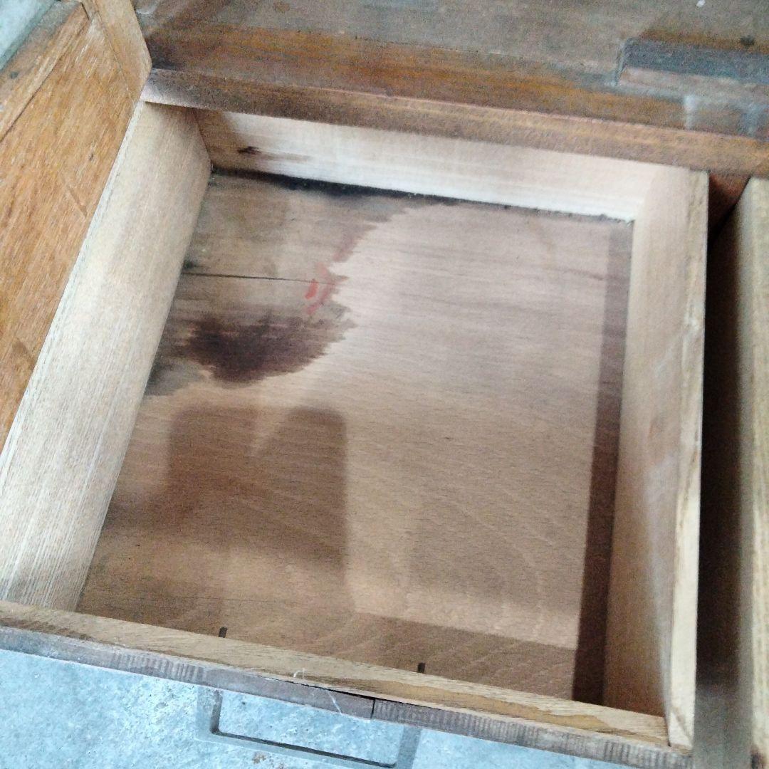 昭和レトロ 古家具 ガラス戸 木製キャビネット 食器棚 サイドボードカップボード