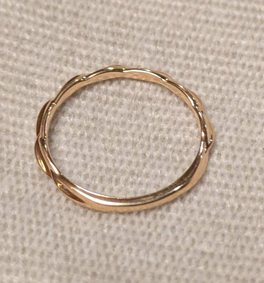【Coffret a bijoux】 18KYGリング 10号