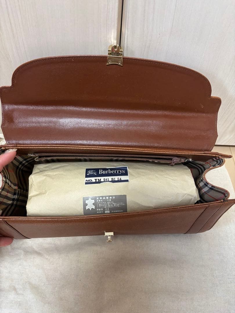 Burberrys バーバリーズ レザー ハンドバッグ ヴィンテージ
