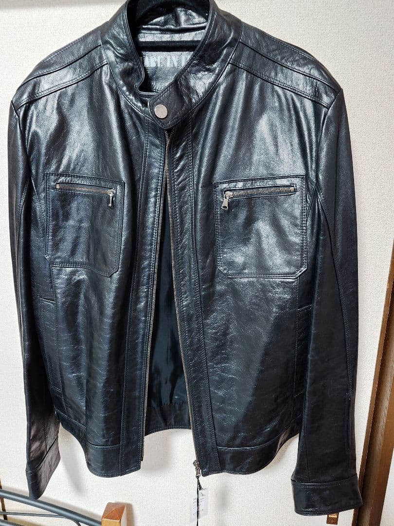 BROTINI シングルライダースジャケット NERO 54/XXL