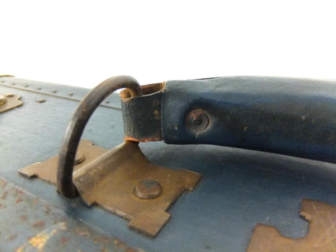 D543 軍物 プロペラ 翼 旭日 マーク 旧日本軍 トランク 鞄 アンティーク