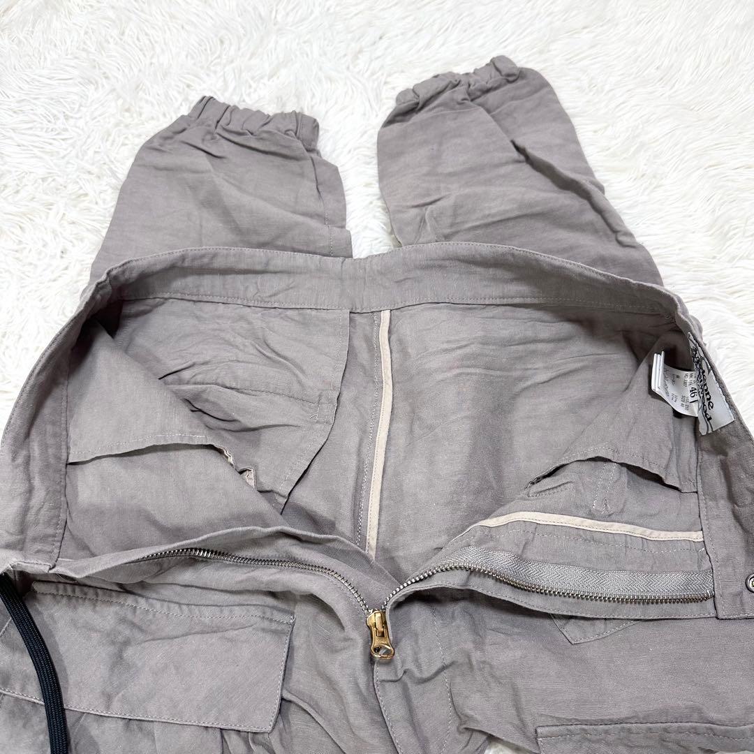 ヴィヴィアンウエストウッドマン サルエルパンツ リネン オーブ 46 グレージュ