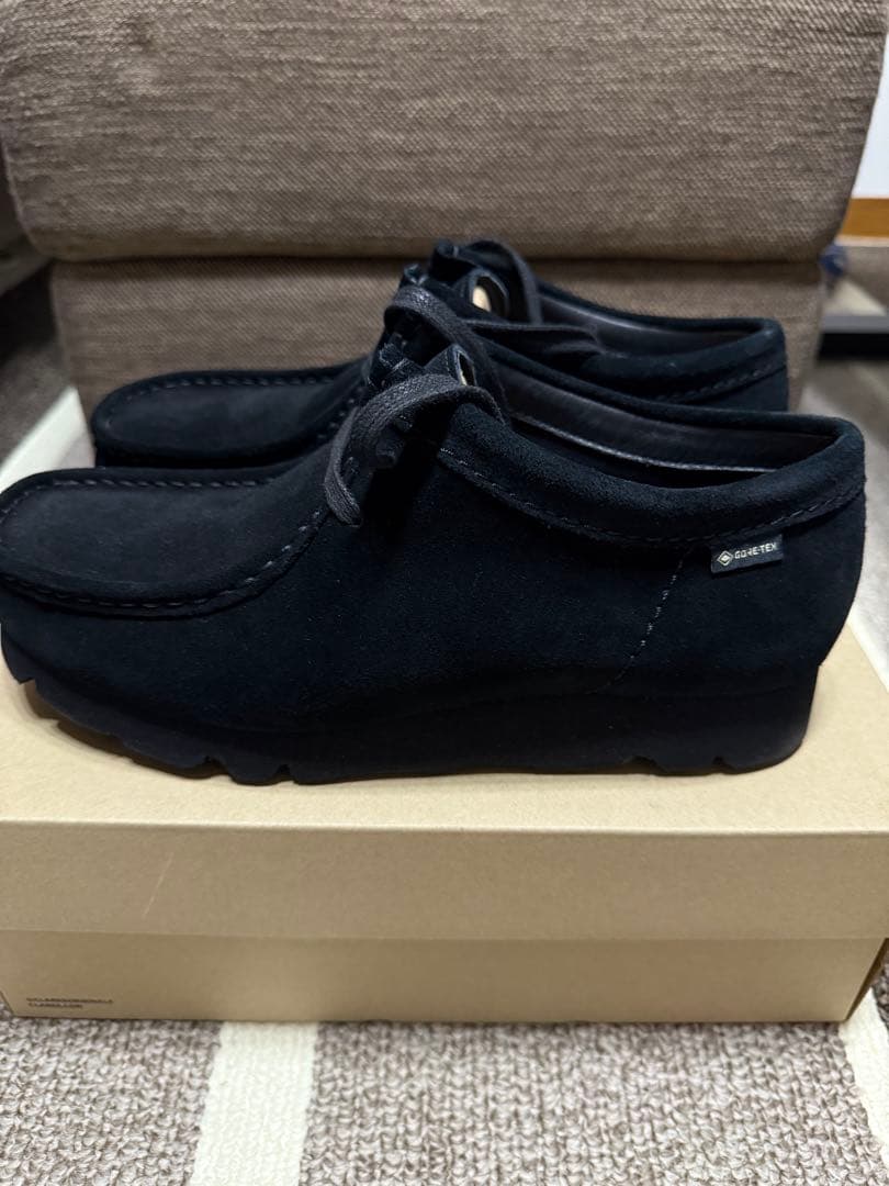 clarks ワラビークラークス　GORE-TEX 黒　UK7.5 26cm