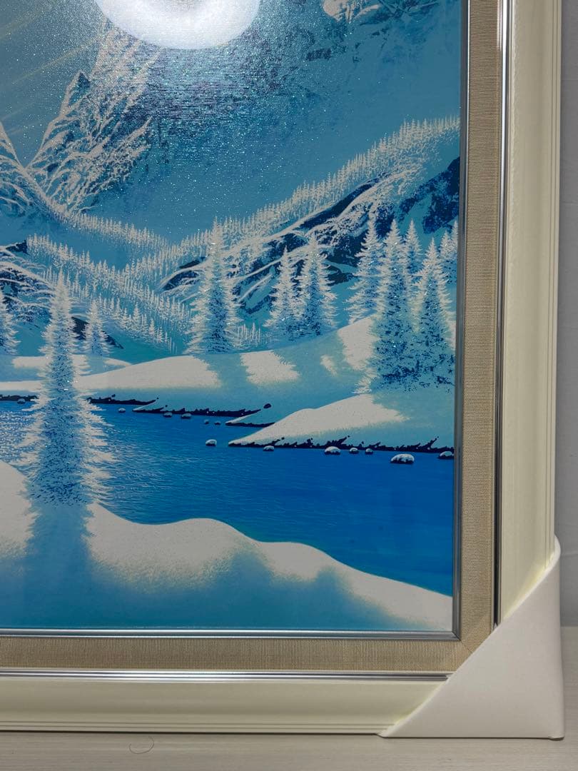 ジョン・ラッテンベリー　クリスタルブルー　シルクスクリーン