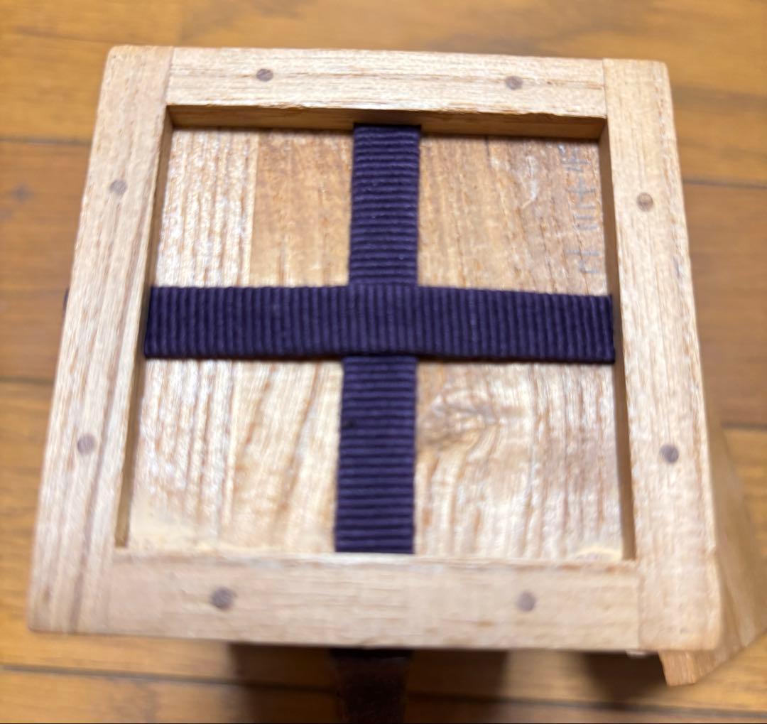 古瀬戸茶入　八十二作　茶道具 陶器製 円筒形 茶色