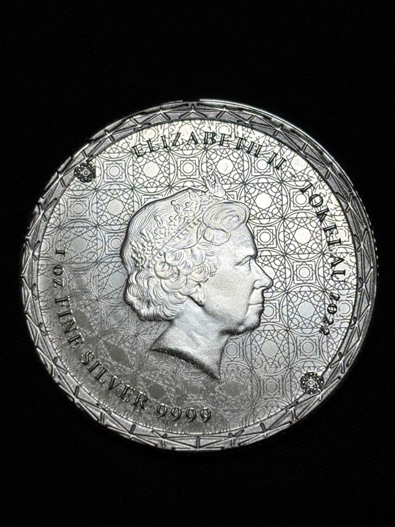 純銀99.99% 1オンス銀貨 トケラウ「均衡・イクイリブリアム」ケース付