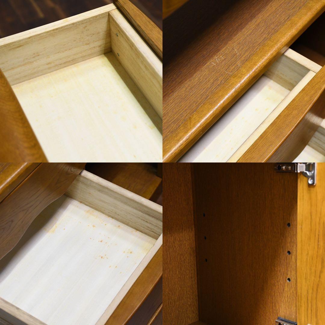 EDK82 浜本工芸 ナラ無垢材 ファックス台 2口コンセント付き 電話台