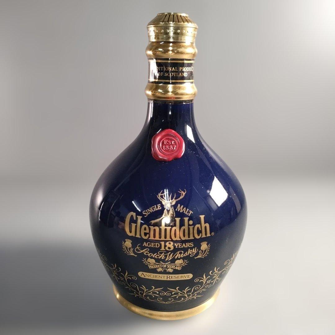 A1347-6/グレンフィディック18年/ブルー陶器ボトル/スコッチウイスキー/