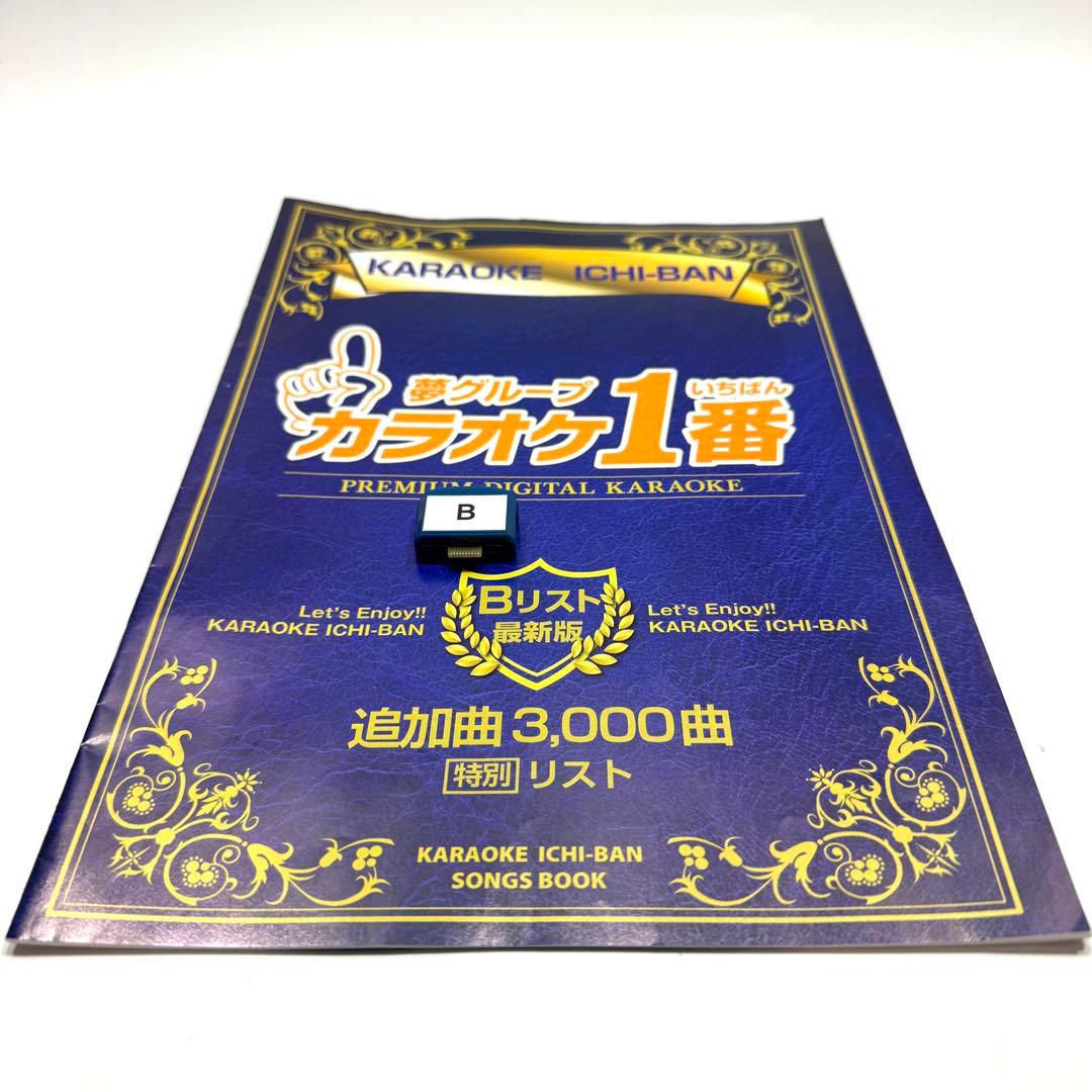 カラオケ1番　一番　3000曲追加曲カートリッジB曲リスト冊子　yk3008