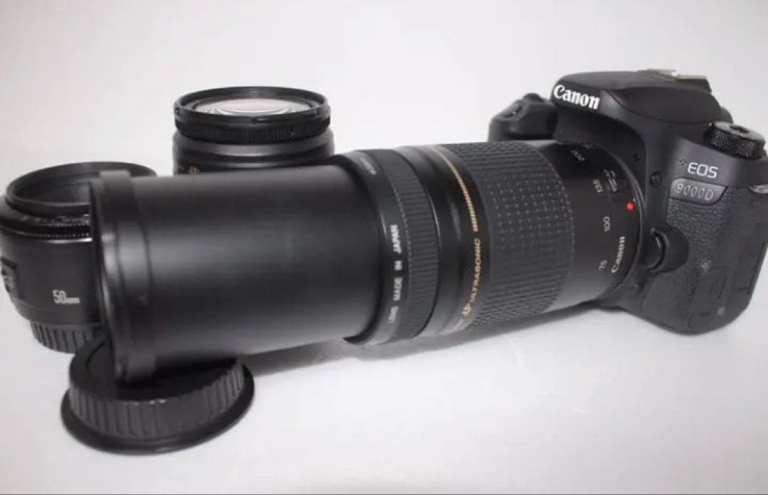 ☆保証付☆Canon EOS 9000D☆標準&望遠&単焦点トリプルレンズセット