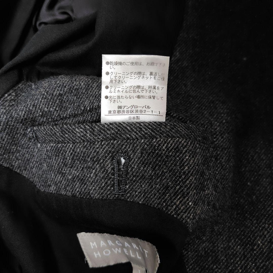 美品 マーガレットハウエル ベルテッド ダブル コート mhl 2way