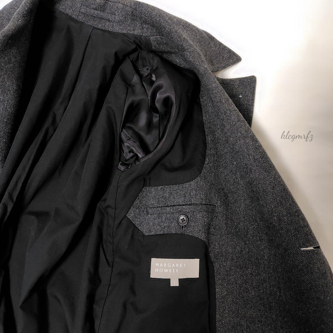 美品 マーガレットハウエル ベルテッド ダブル コート mhl 2way