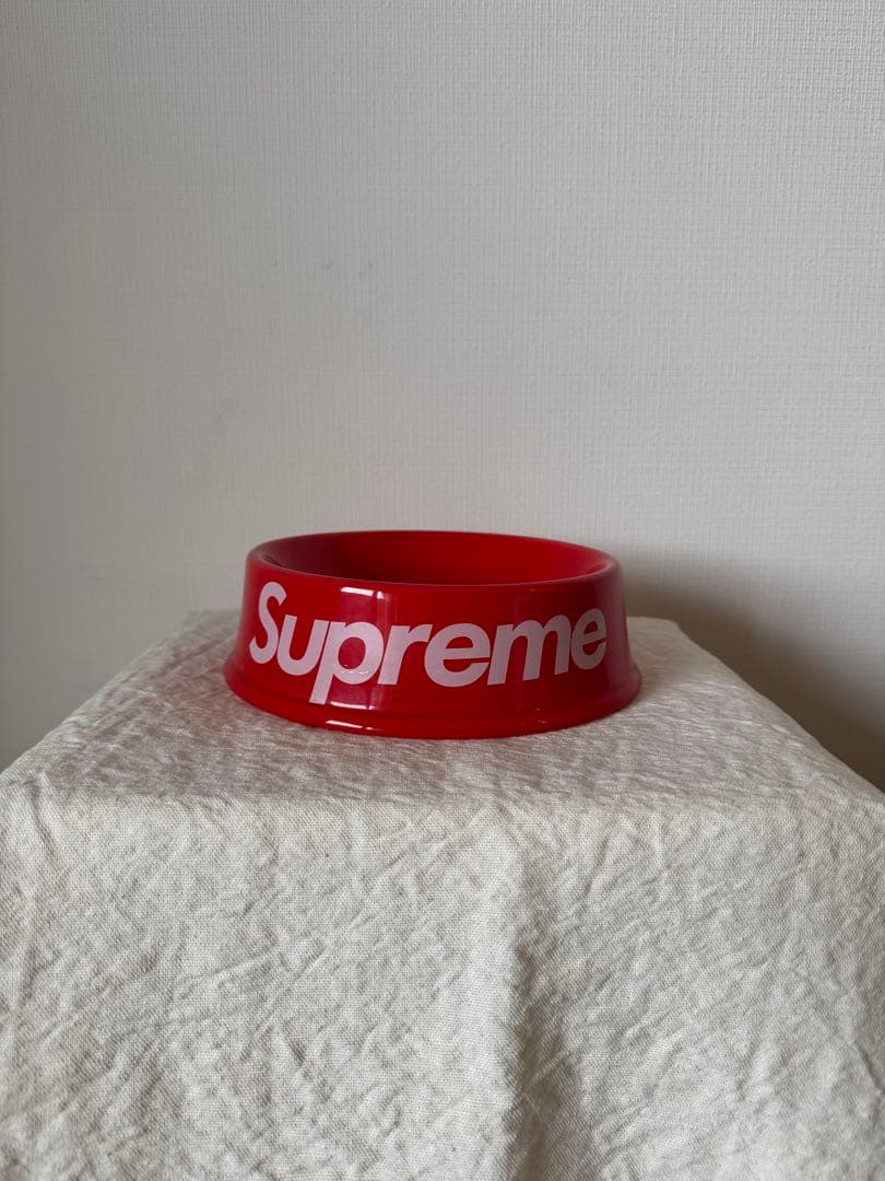 【希少】Supreme ドックフード皿 RED