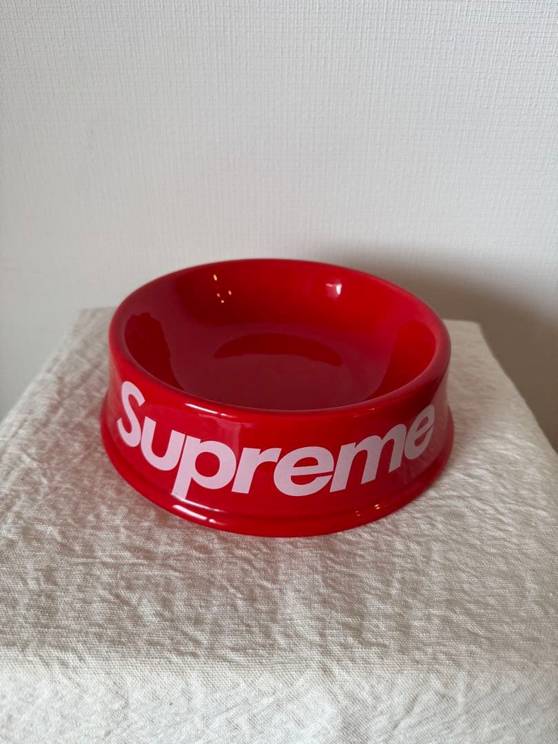 【希少】Supreme ドックフード皿 RED