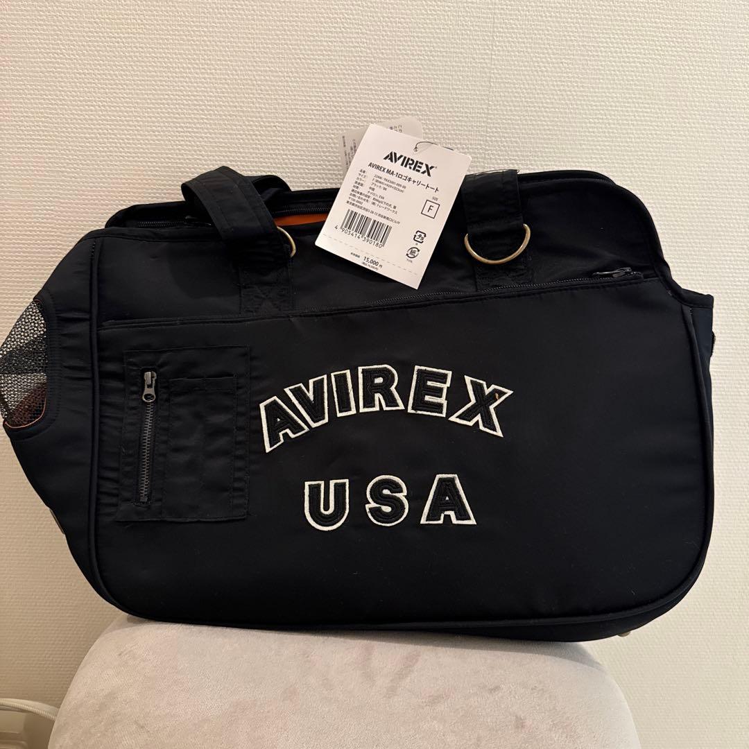 AVIREX MA-1 ロゴキャリートート　犬　猫