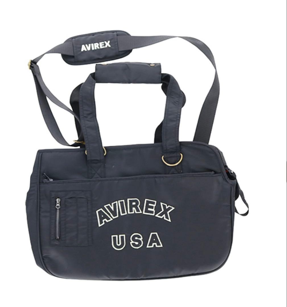 AVIREX MA-1 ロゴキャリートート　犬　猫