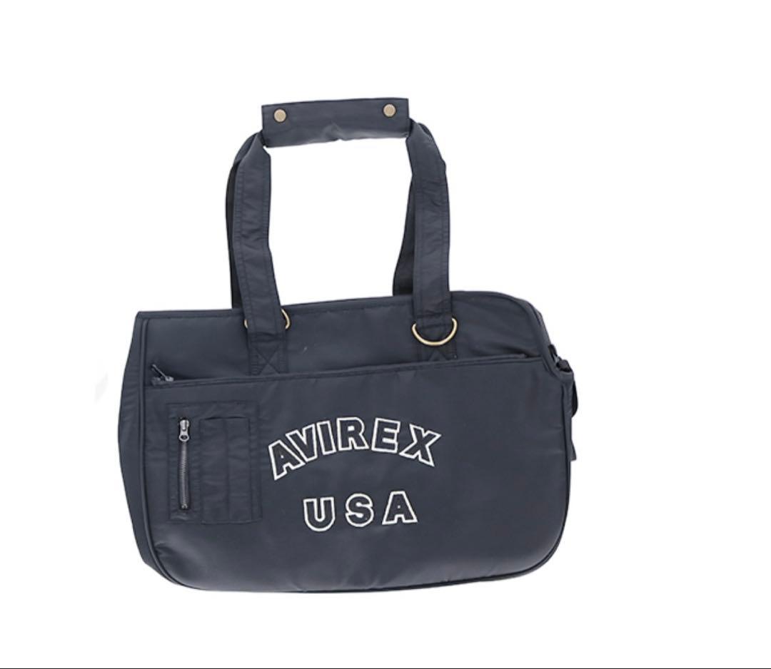 AVIREX MA-1 ロゴキャリートート　犬　猫