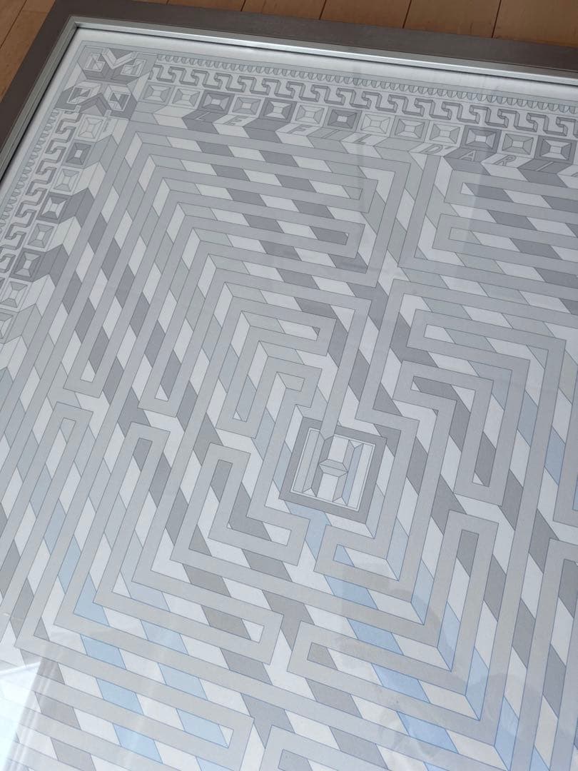 エルメス　スカーフ　額装2