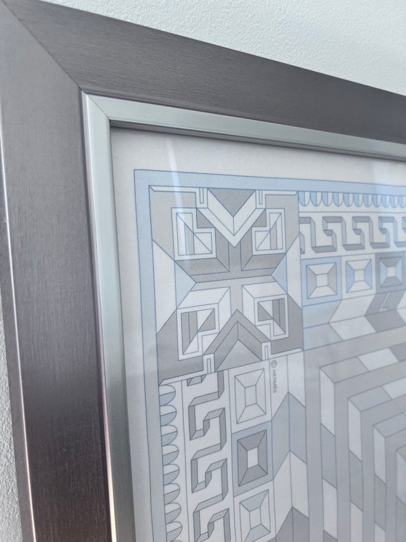 エルメス　スカーフ　額装2