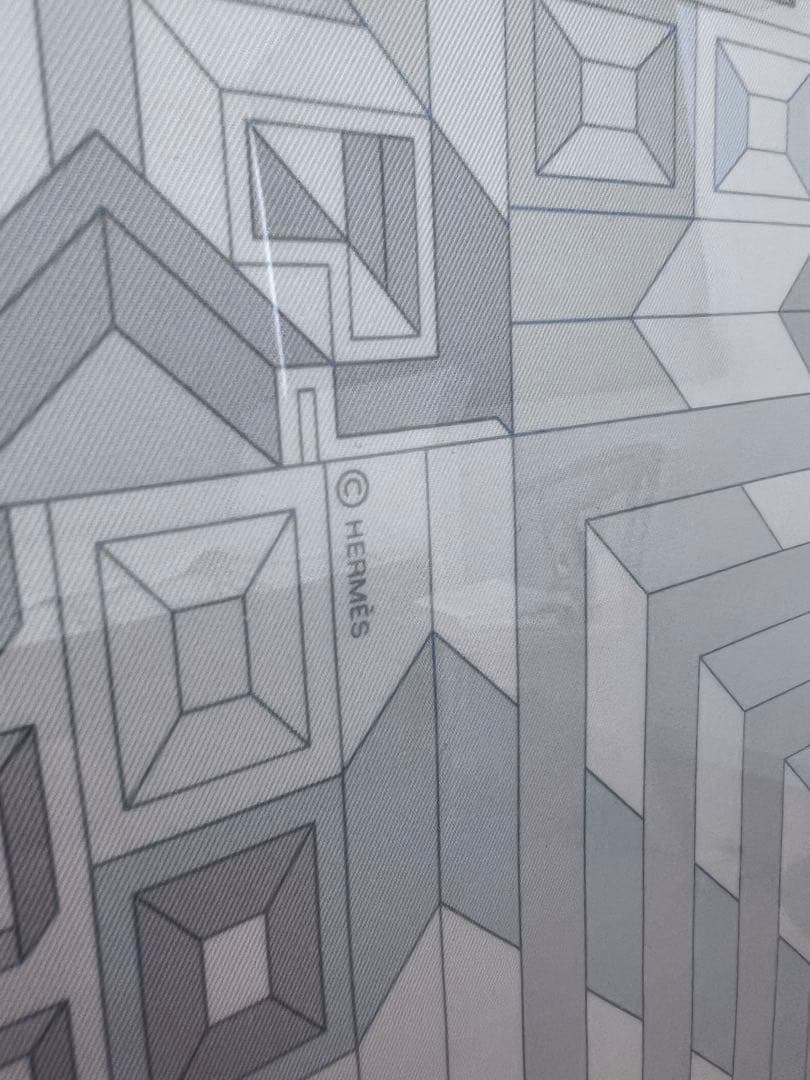 エルメス　スカーフ　額装2