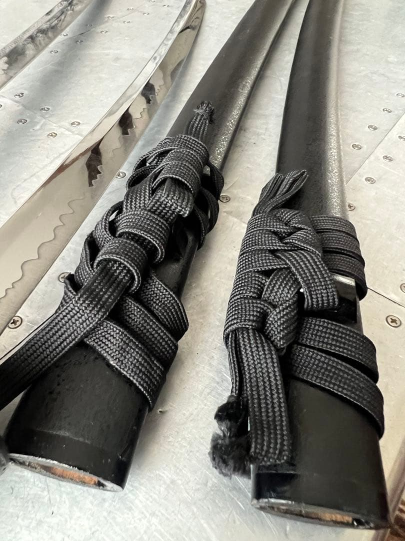 日本刀 2本セット 黒色 模造刀 大小セット