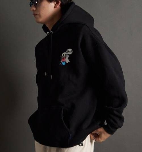 正規品⭐新品・GRAF&WU・グラフアンドウー・ゴースト12刺繍プルパーカーXL