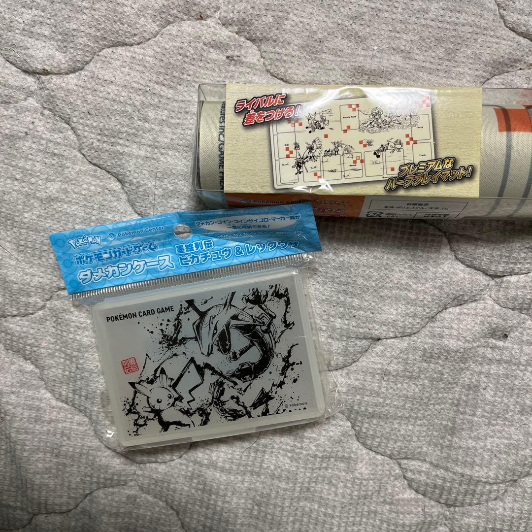 【未開封】ポケカ 墨絵列伝 プレマ&ダメカンケース（ピカチュウ＆レックウザ）