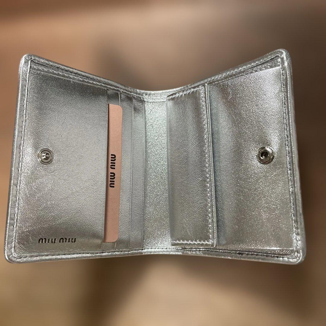 miumiu☆ミュウミュウ☆マテラッセレザー折り財布