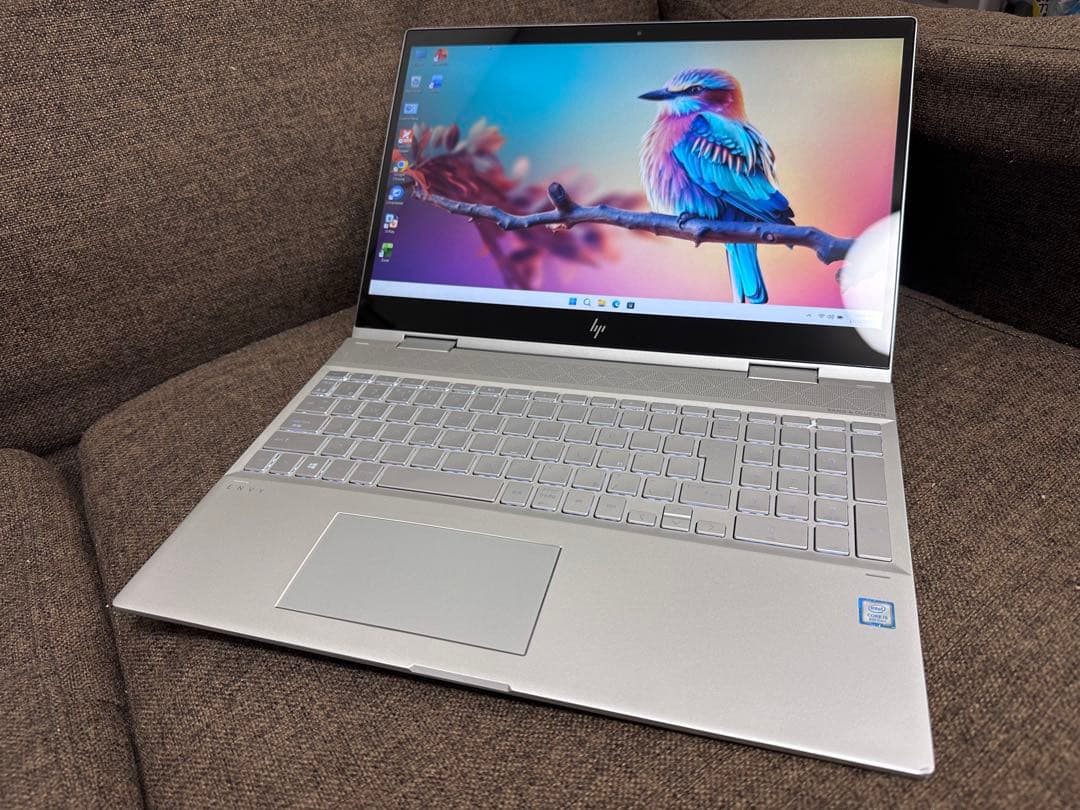 HP envy 15.6インチ 2-in-1 ノートPC バッテリー100％