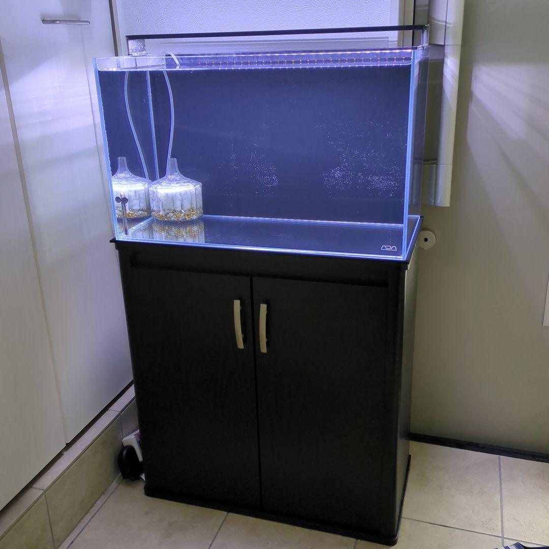直接取り引き　引退　アクアリウム　ada 60センチ　キューブ　水槽　セット