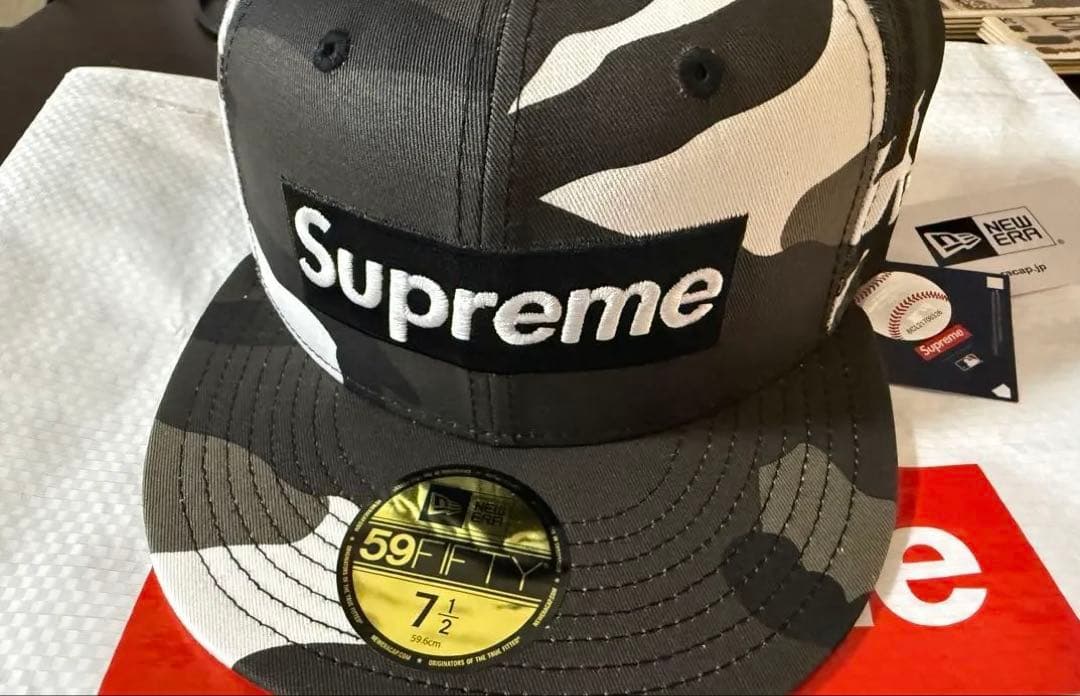 帽子 Supreme Box Logo New York Yankees Camo