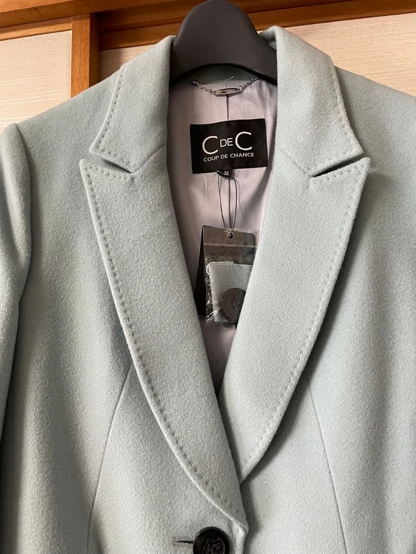 未使用 カシミヤ×ウール チェスターコート