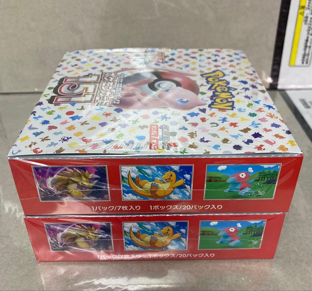 ポケモンカード151 BOX シュリンク付き未開封　 2BOX
