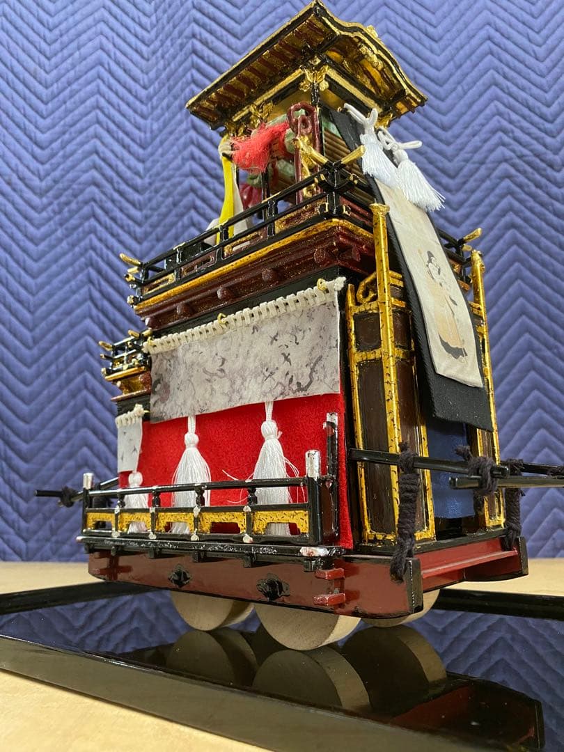 ユネスコ無形文化遺産登録　岐阜県大垣市の大垣まつりの山車のミニチュア1/20