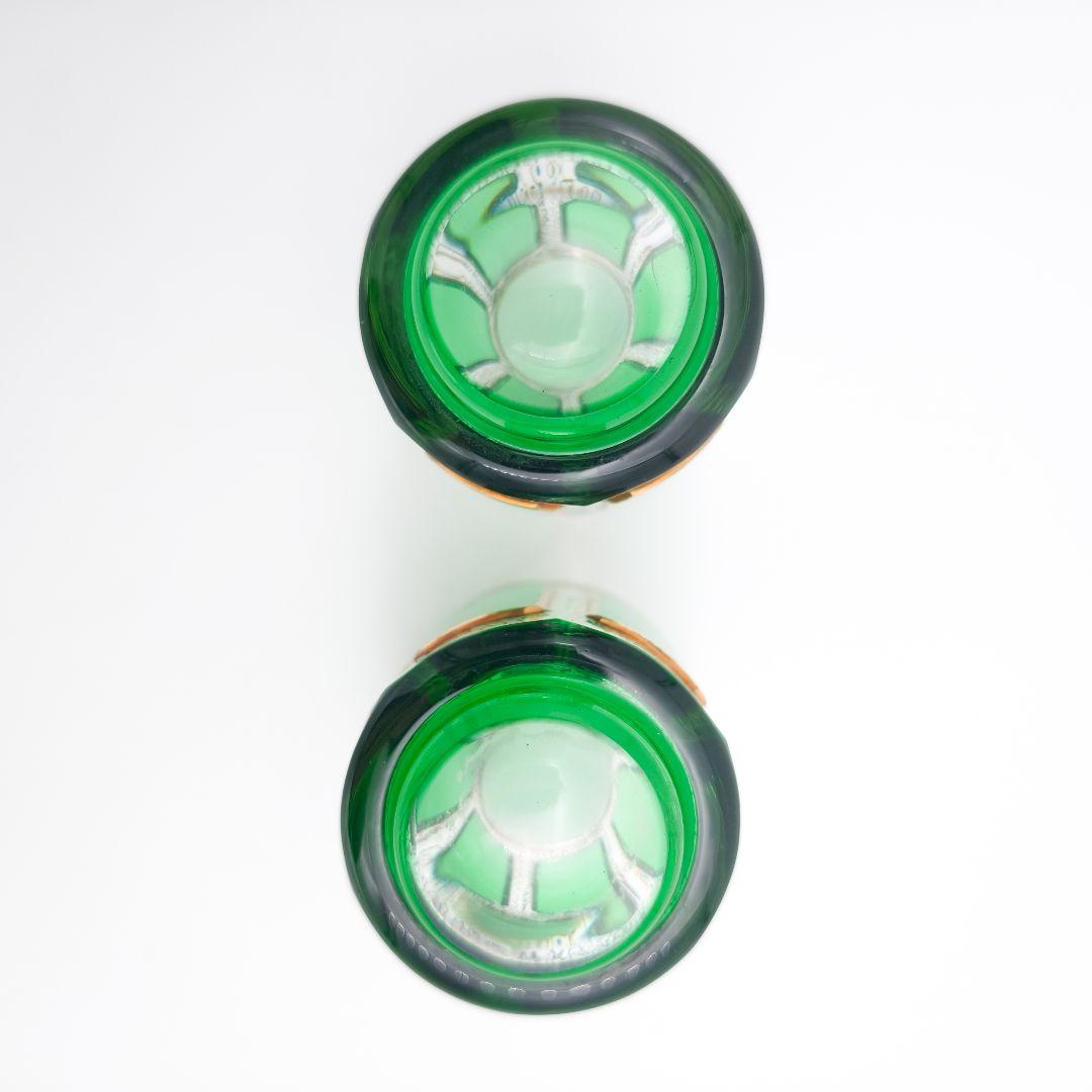 ボヘミアガラス エーゲルマン チェコスロバキア製 ペア